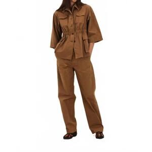 NEW FORTELA saharian cotton jacket in cacao